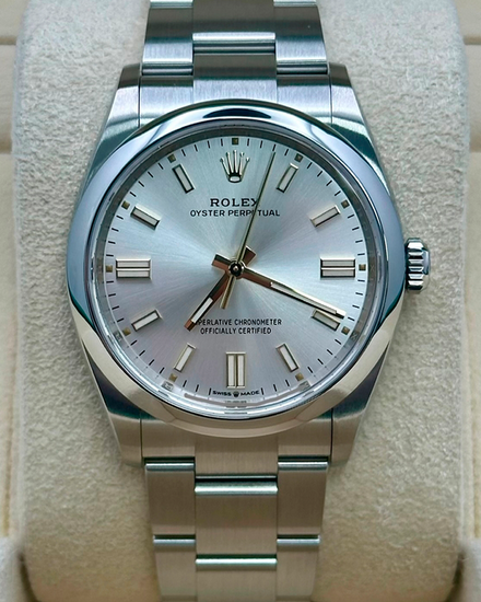 2024 Rolex Oyster Perpetual 36MM Silver Dial Oyster Bracelet (126000)