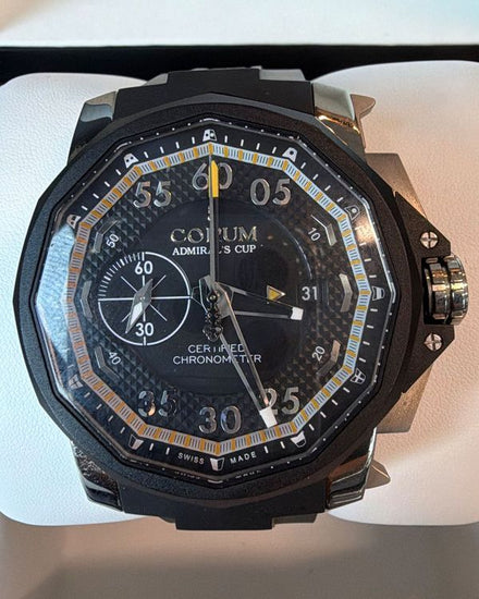 Corum Admiral's Cup Seafender 48MM Black Dial Rubber Strap (960.101.04/0231 AN14)