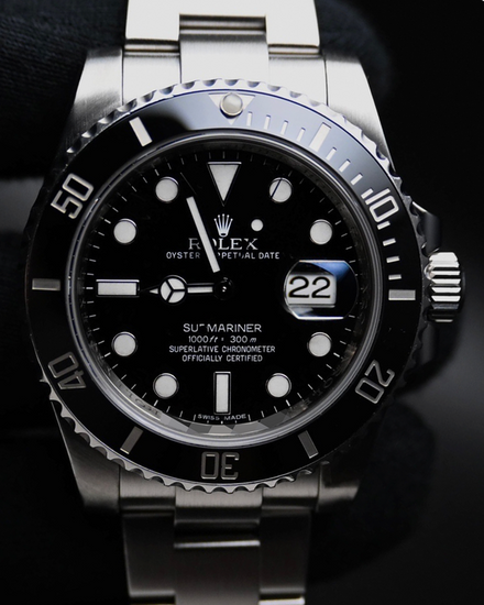 2012 Rolex Submariner Date 40MM Black Dial Oyster Bracelet (116610LN)