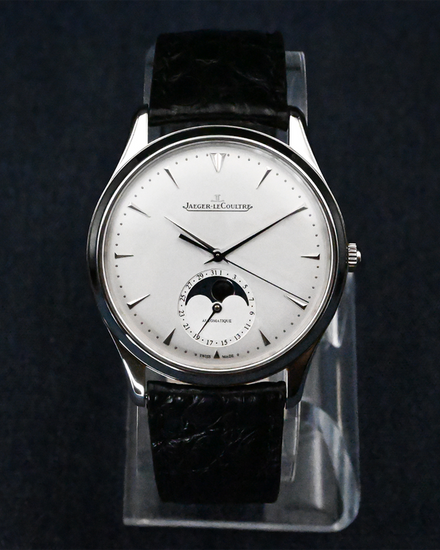 2020 Jaeger-LeCoultre Master Ultra Thin Moon 39MM Silver Dial Leather Strap (Q1368420)