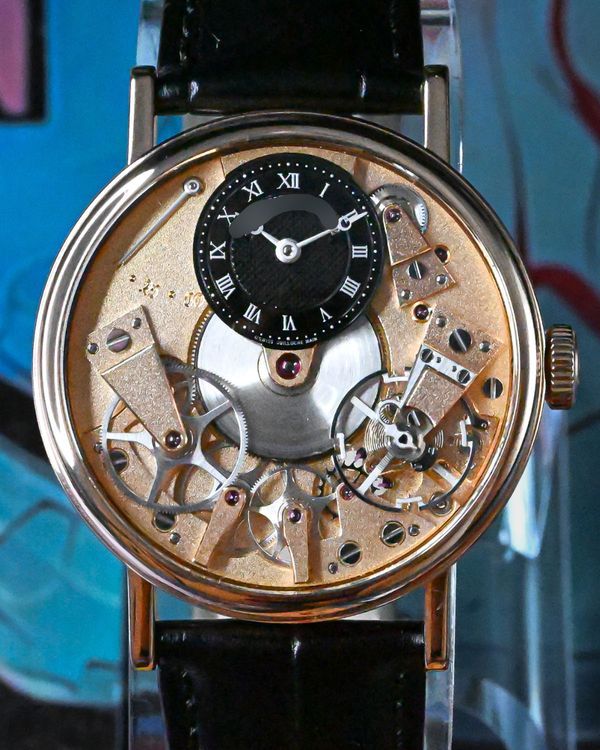 2016 Breguet Tradition 37MM Black Dial Leather Strap (7027BR/R9/9V6)