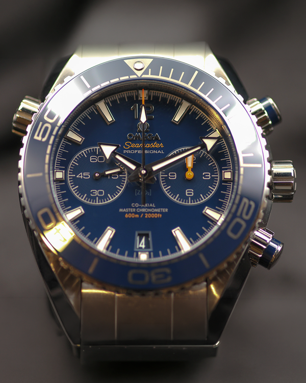 No Reserve - Omega Seamaster Planet Ocean 600M Chronograph 45.5MM Blue Dial Steel Bracelet (215.30.46.51.03.001)