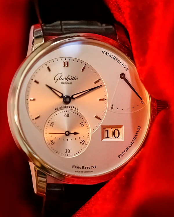 2025 Glashütte Original PanoReserve 40MM Silver Dial Leather Strap (1-65-01-22-12-61)