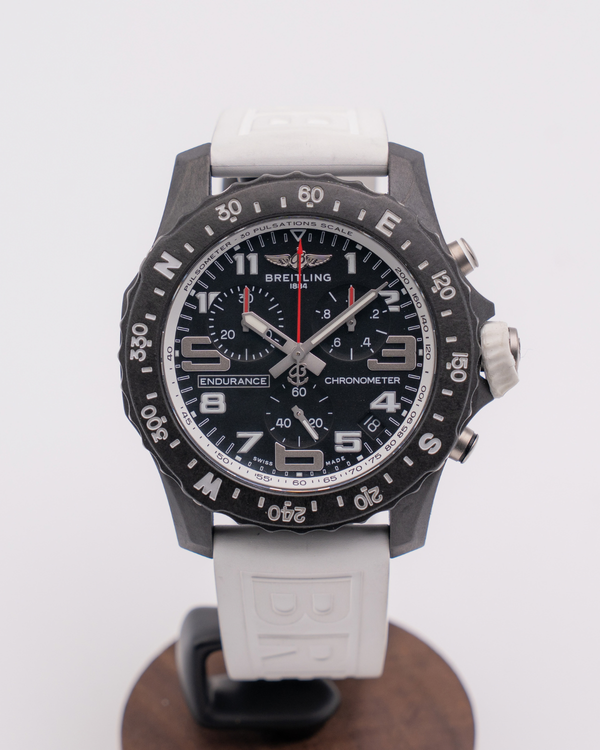 Breitling Endurance Pro 44MM Quartz Black Dial Rubber Strap (X82310A71B1S2)