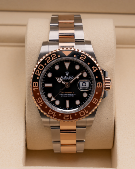 2026 Rolex GMT-Master II "Rootbeer" 40MM Black Dial Two-Tone Oyster Bracelet (126711CHNR)
