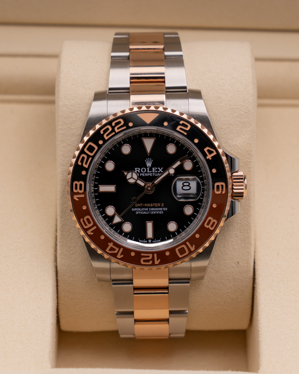 2026 Rolex GMT-Master II "Rootbeer" 40MM Black Dial Two-Tone Oyster Bracelet (126711CHNR)