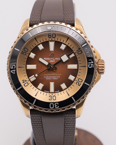Breitling Superocean 44MM Brown Dial Rubber Strap (N17376201Q1S1)