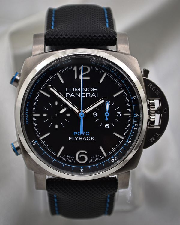 No Reserve - Panerai Luminor 47MM Black Dial Rubber Strap (PAM00764)