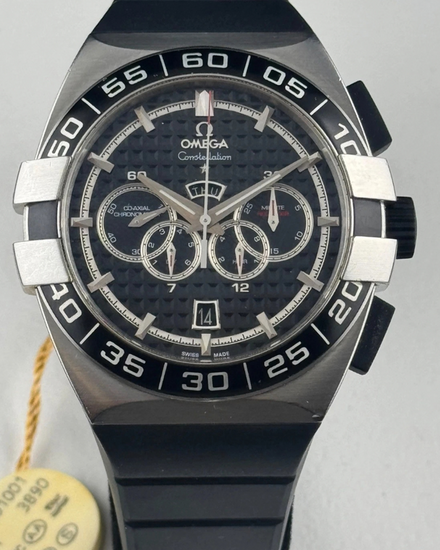 Omega Constellation Double Eagle 44MM Black Dial Rubber Strap (121.32.44.52.01.001)