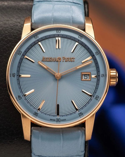 2026 Audemars Piguet Code 11.59 38MM Blue Dial Leather Strap (77410OR.OO.A344CR.01)