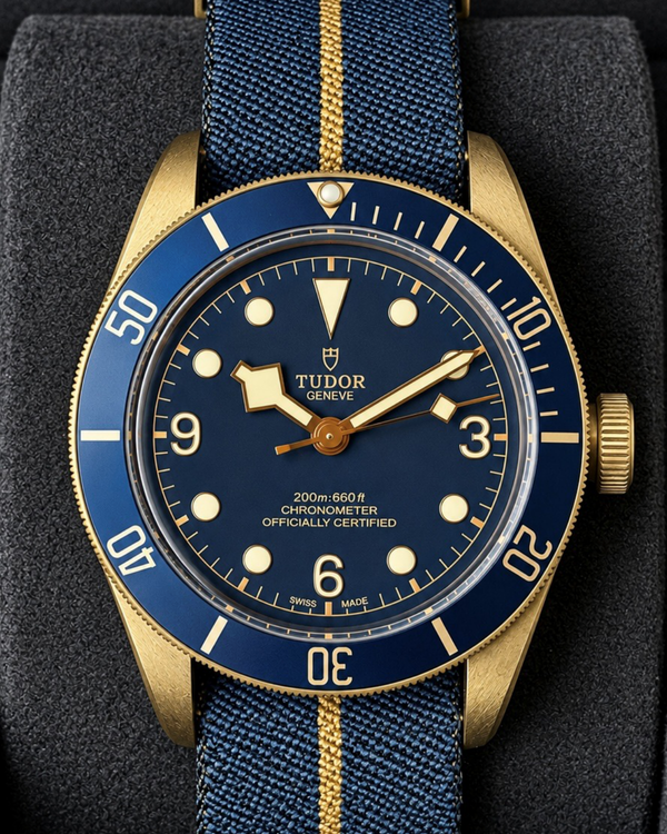 No Reserve - 2018 Tudor Black Bay Bronze 43MM Blue Dial Textile Strap (79250BB)