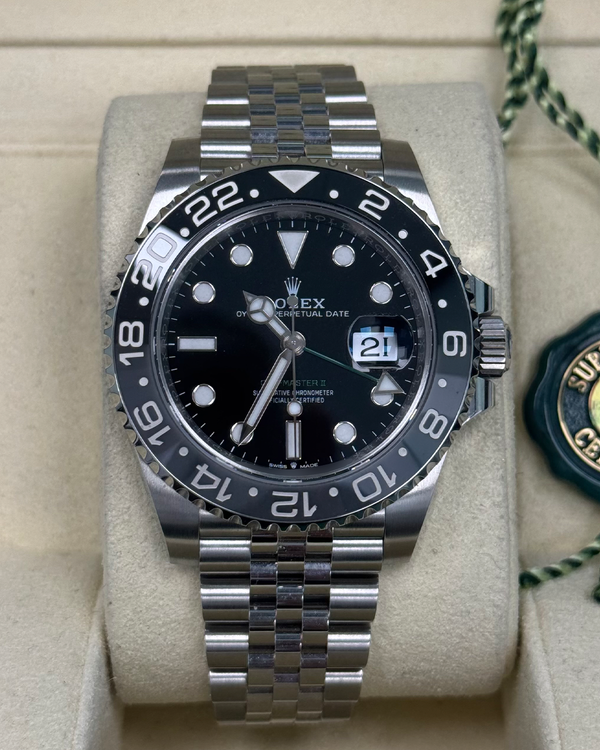 2025 Rolex GMT-Master II "Bruce Wayne" 40MM Black Dial Jubilee Bracelet (126710GRNR)