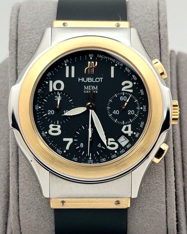 Hublot Classic MDM Chronograph 40MM Black Dial Rubber Strap (1810.2)