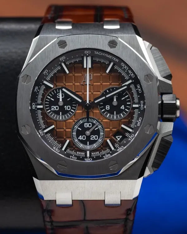 2024 Audemars Piguet Royal Oak Offshore 43MM Brown Dial Leather Strap (26420ST.OO.A828CR.01)