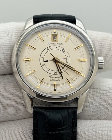 2024 Longines Conquest Heritage 38MM Ivory Dial Leather Strap (L1.648.4.78.2)