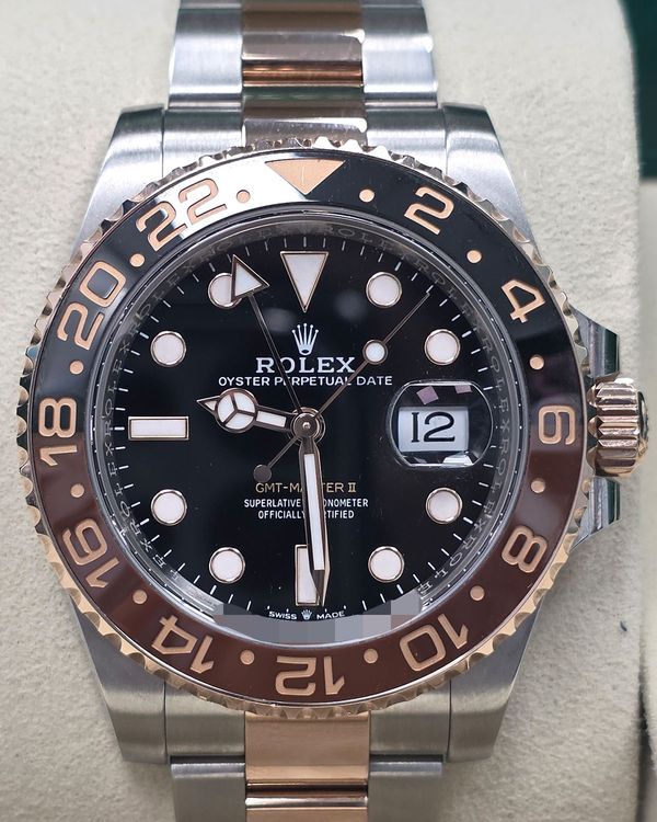 2025 Rolex GMT-Master II "Rootbeer" 40MM Black Dial Two-Tone Oyster Bracelet (126711CHNR)