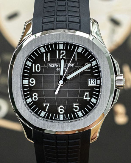 2023 Patek Philippe Aquanaut 40MM Black Dial Rubber Strap (5167A-001)