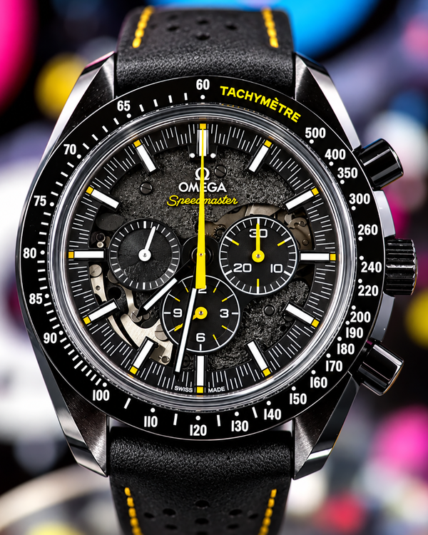 No Reserve - Omega Speedmaster Dark Side of the Moon "Apollo 8" 44.25MM Black Dial Leather Strap (310.92.44.30.01.001)