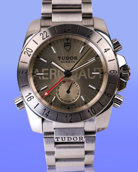 No Reserve - 2018 Tudor Style Aeronaut 41MM Silver Dial Steel Bracelet (20200)