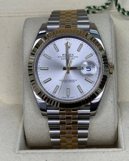 2022 Rolex Datejust 41MM Silver Dial Two-Tone Jubilee Bracelet (126333)