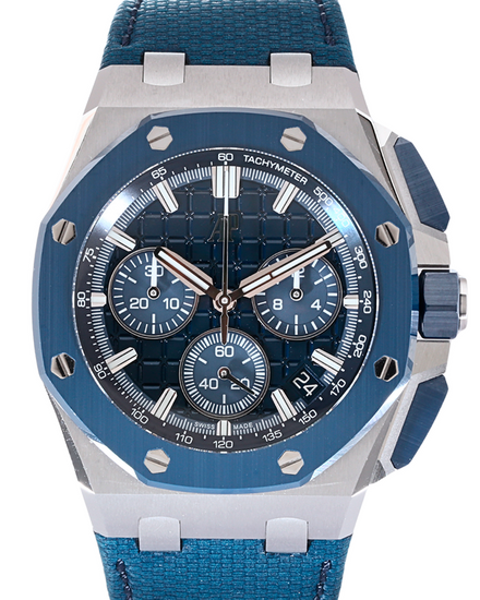 2025 Audemars Piguet Royal Oak Offshore Chronograph 43MM Blue Dial Textile Strap (26420SO.OO.A029VE.01)