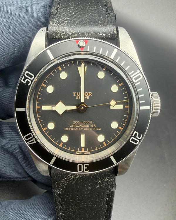 2021 Tudor Black Bay 41MM Black Dial Leather Strap (79230N)