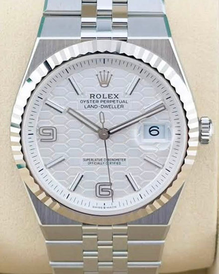 2026 Rolex Land-Dweller 40MM White Dial Flat Jubilee Bracelet (127334)