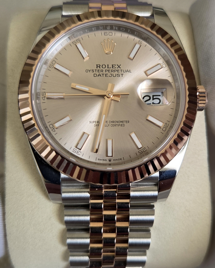 No Reserve - 2026 Rolex Datejust 41MM Sundust Dial Two-Tone Jubilee Bracelet (126331)