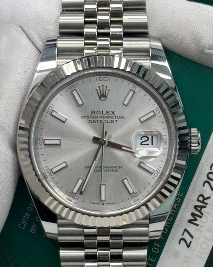 2026 Rolex Datejust 41MM Silver Dial Jubilee Bracelet (126334)