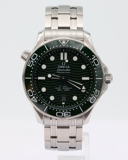 2025 Omega Seamaster Diver 300M "Seaweed" 42MM Green Dial Steel Bracelet (210.30.42.20.10.001)