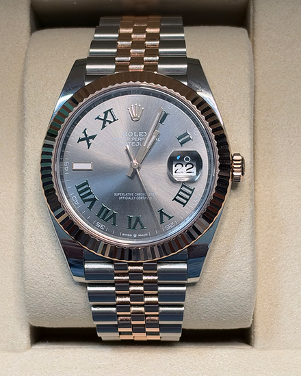 2025 Rolex Datejust "Wimbledon" 41MM Slate Dial Two-Tone Jubilee Bracelet (126331)