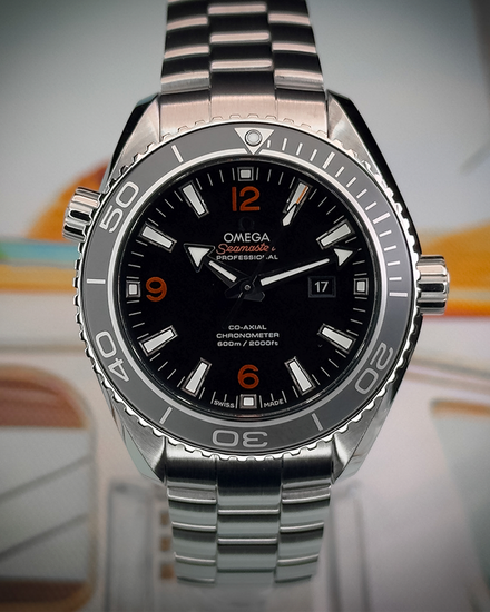 2021 Omega Seamaster Planet Ocean 600M 37.5MM Black Dial Steel Bracelet (232.30.38.20.01.002)