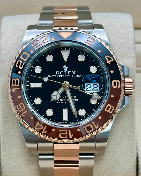 2026 Rolex GMT-Master II "Rootbeer" 40MM Black Dial Two-Tone Oyster Bracelet (126711CHNR)