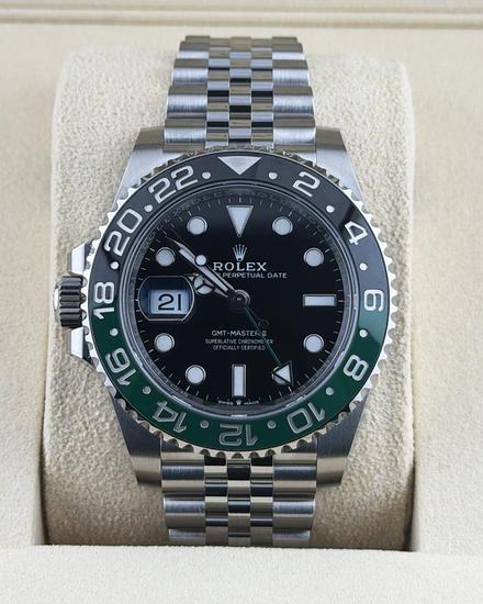 2025 Rolex GMT-Master II “Sprite” 40MM Black Dial Jubilee Bracelet (126720VTNR)