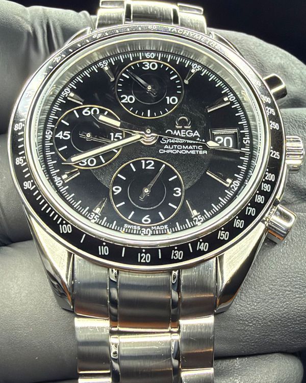 Omega Speedmaster Date 40MM Black Dial Steel Bracelet (3210.51.00)