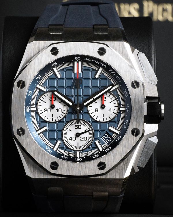 2021 Audemars Piguet Royal Oak Offshore 43MM Blue Dial Rubber Strap (26420TI.OO.A027CA.01)