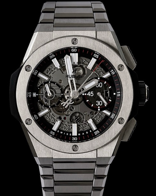 2021 Hublot Big Bang Integrated Titanium 42MM Skeleton Dial Titanium Bracelet (451.NX.1170.NX)