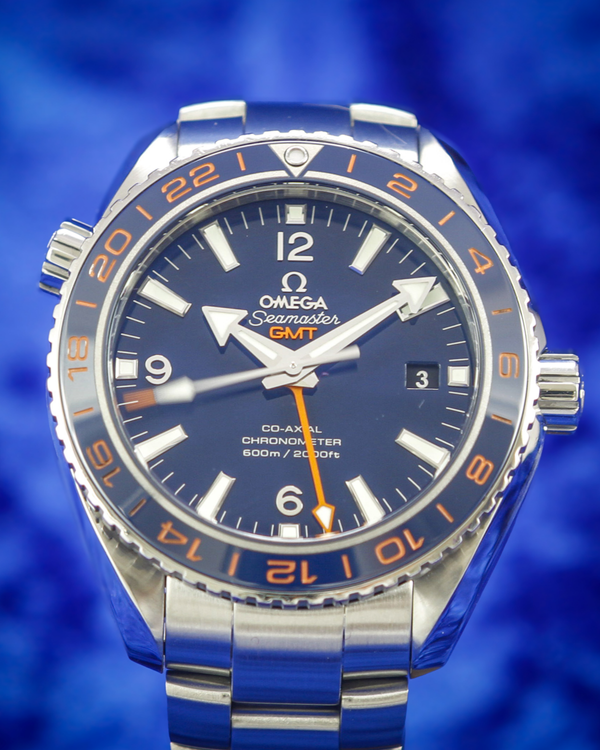 2024 Omega Seamaster Planet Ocean 600M GMT 43.5MM Blue Dial Steel Bracelet (232.30.44.22.03.001)