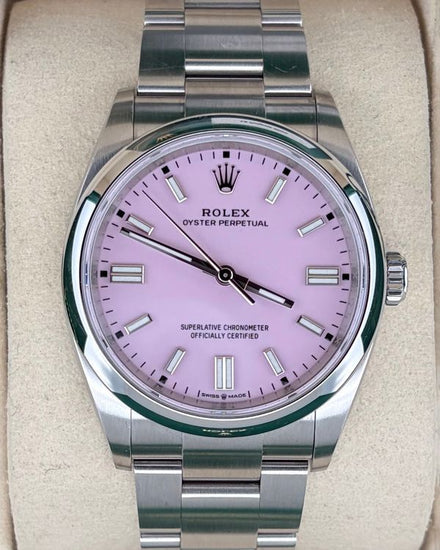 2025 Rolex Oyster Perpetual 36MM Pink Dial Oyster Bracelet (126000)