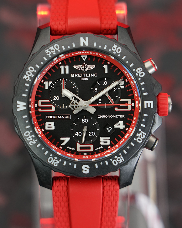 No Reserve - 2025 Breitling Endurance Pro "Air Asia" 38MM Quartz Black Dial Rubber Strap (X833103A1B1S1)