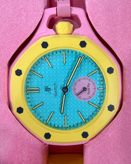 2026 Audemars Piguet Royal Pop "OTG ROZ" 44MM Turquoise Dial Leather Strap (SSX03J100N)