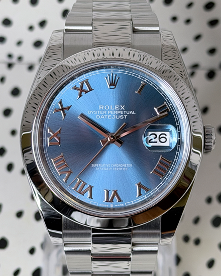 No Reserve - 2026 Rolex Datejust 41MM Blue Dial Oyster Bracelet (126300)