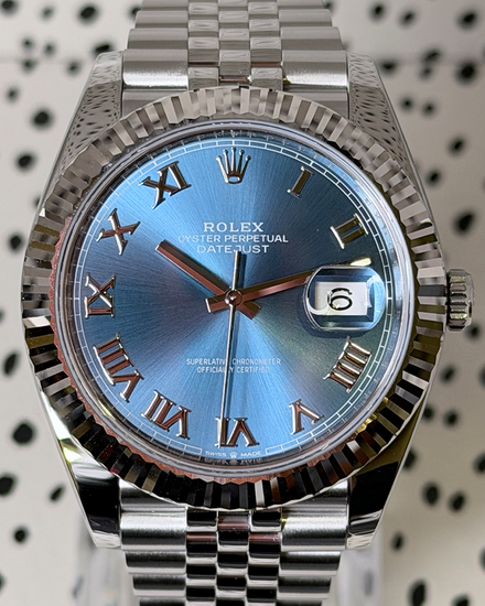 No Reserve - 2026 Rolex Datejust 41MM Blue Dial Oyster Bracelet (126334)