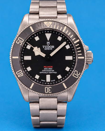 No Reserve - 2023 Tudor Pelagos 39MM Black Dial Titanium Bracelet (25407N)