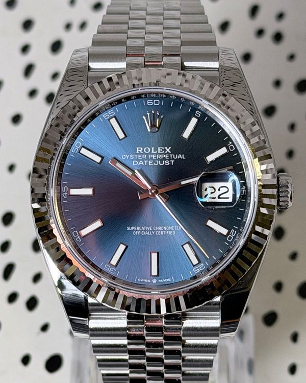No Reserve - 2026 Rolex Datejust 41MM Blue Dial Jubilee Bracelet (126334)