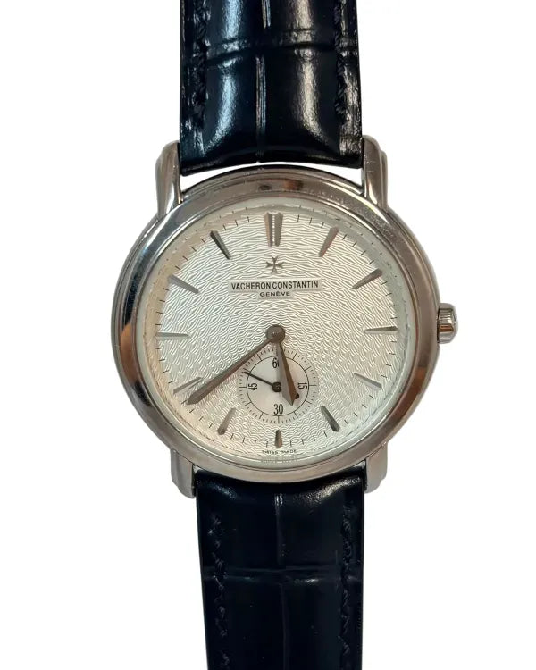 (WORKING) Vacheron Constantin Malte Grande Classique 37MM Silver Dial Leather Strap (81000)