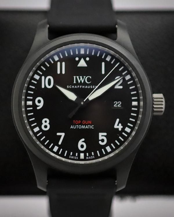 2024 IWC Schaffhausen Pilot Chronograph "Top Gun" 41MM Black Dial Textile Strap (IW326906)