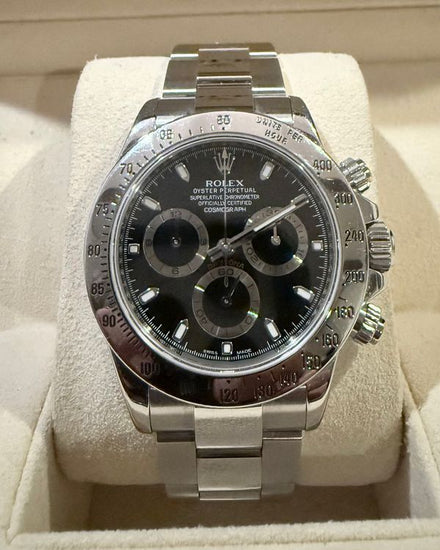 2012 Rolex Cosmograph Daytona 40MM Black Dial Oyster Bracelet (116520)
