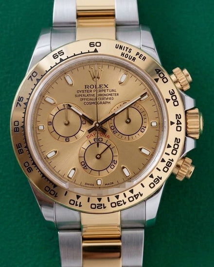 2018 Rolex Cosmograph Daytona 40MM Champagne Dial Two-Tone Oyster Bracelet (116503)