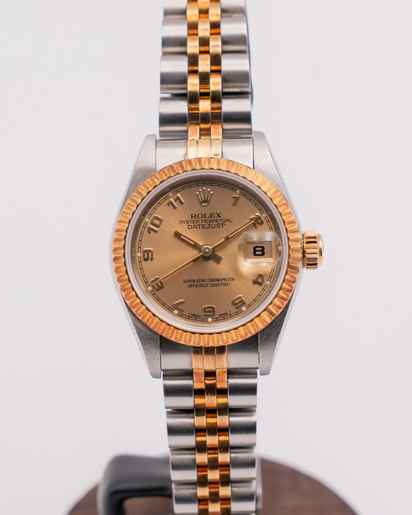 1998 Rolex Lady-Datejust 26MM Champagne Dial Two-Tone Jubilee Bracelet (69173)